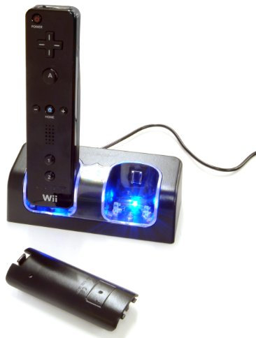 Twin Remote Charger - Black (Wii)