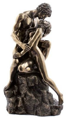 Skulptur die Liebenden frei nach Rodin original Veronese, bronziert
