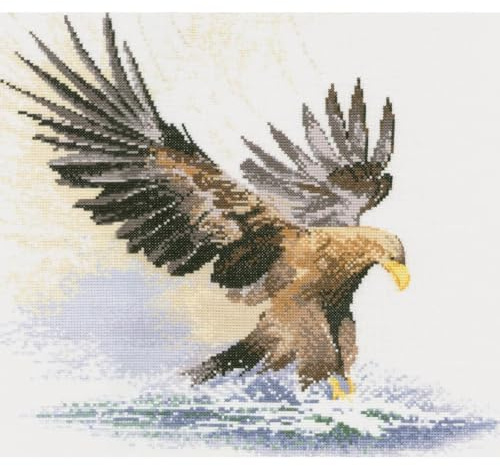 Heritage Crafts Eagle in Flight Cross Stitch Kit