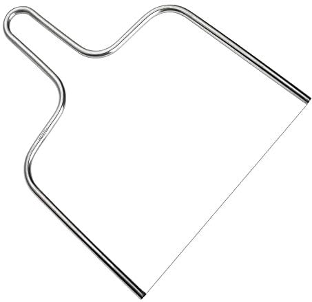 BOJ Lira en acero inoxidable - Ideal para cortar Quesos Frescos, Quesos Suaves, Patés, Tartas o Pasteles (21 cm)