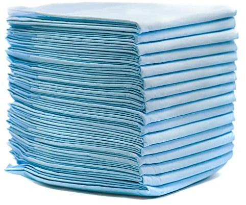 A&G-heute 200 Stück 60 x 90 cm 6-lagig Zellstoff Krankenunterlagen | Hohe Saugleistung 570 ml | Wickelunterlagen | Hygiene Inkontinenzunterlagen Einmal-Unterlagen | Tierunterlagen Trainingspad Hunde