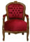Casa Padrino Barock Kinder Stuhl Bordeaux Rot/Braun - Kindermöbel