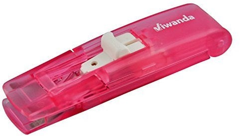 Viwanda Papier Clipper - Sabina Pink - Büro/Studenten Klammerspender für zum zusammenheften von Unterlagen, mit 4 vorgespannten Edelstahl Clips. Die Zukunft der traditionellen Tackers/Hefter