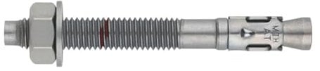 Index Fixing Systems MI06160 MTA Lot de 100 chevilles mâles pour charges élevées Acier inoxydable A2 160 Ø6 Gris M6 x 160 mm Diamètre 6 mm