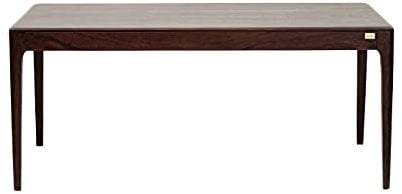 Kare Design Tisch Brooklyn Walnut, Dunkelbraun, 4-6 Personen, Langlebiges Massivholz, Skandi-Style, Esszimmertisch, Minimalist, Großer Schreibtisch, Konferenztisch für Büro, 75x175x90 cm (HxBxT)