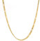 FZTN Jewelry 4 mm lange Figaro-Gliederkette für Männer, Frauen und Teenager, Jungen, 18 Karat vergoldeter Edelstahl, Modeschmuck, allein oder mit Anhänger, 45,7 - 61 cm, Metall