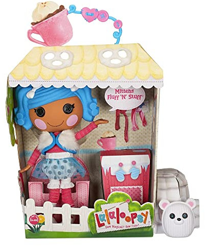 Lalaloopsy Puppe Mittens Fluff 'N' Stuff mit Haustier Polar Bear - 33 cm Winterpuppe mit Weiß-Blauem Outfit & Schuhen, in wiederverwendbarem Haus-Spielset für Kinder ab 3 Jahren[Exklusiv bei Amazon]