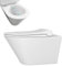 Kerabad WC mit Bidet Funktion – Toilette mit innovativer Wasserführung – Dusch WC mit WC-Sitz aus stabilem Duroplast – Langlebig & Flexibel – inklusive leiser Absenkautomatik – 53×35×37 cm – Weiß