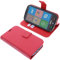 foto-kontor Custodia a Libro Compatibile con Brondi Amico Smartphone XS Nero Cover di Colore Rosso