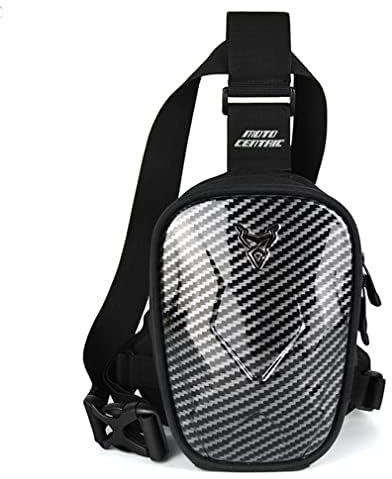 Motorrad Beintasche Oxford Hüfttasche für Männer Frauen Outdoor Reisen Sport Wandern Radfahren Reiten Radfahren Hüfte Bauchtasche Oberschenkel Gürtel Geldbörse Lässiger Tagesrucksack, Schwarz