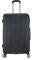 Flexot® Flex-2045 Koffer (16 Farben zur Auswahl) Zwillingsrollen Reisekoffer Trolley Hartschale (XL, Schwarz)