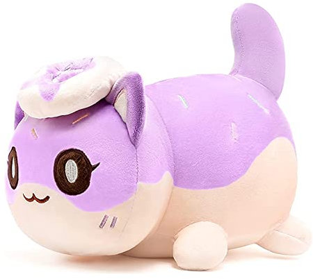 YGMXZL Plüschtier Flauschiges Stofftier Kawaii Katze,Plüschkissen,Weiches Spielzeug,für Heimdekoration,Geschenk Gefüllt für Kinder Mädchen Jungen (Donut-Katze)