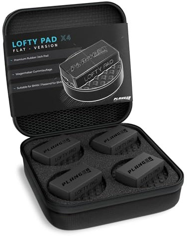 PLANGER® Wagenheber Gummiauflage BMW - 4X Lofty PAD flach (für BMW, Mini & Opel) - Bruchsicher 3t