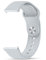 Tobfit 20mm Uhrenarmbänder, Verstellbarer Weiches Silikon Sport Ersatz Uhrenarmbänder 20mm für Herren Damen(Grau)