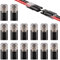 JIZZU 16 Stück Steckverbinder 2 Polig, Auto Stecker Steckverbindung Steckverbinder,Kabel Steckverbinder, 18-22 AWG Stecker 2 Polig, Kabelstecker & - Verbindungen