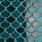 CRE8TIVE Dark Green Self Adhesive Wall Tiles 3D Fan-Shaped Splashback for Kitchen Stick on Tiles for Bathroom Waterproof Tile Stickers for Fireplace Laundry Room 30.5cm x 30.5cm 4 Pieces