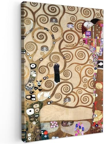 MuchoWow© Quadro Su Tela 40x60 cm Grandi Dimensioni Quadri Moderni Soggiorno Stampa Di Foto Decorazione Camera Letto Da Parete Con CorniceAlbero della vita - Gustav Klimt - Arte - Artista