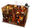 Cjeuxnr DIY Miniatur Puppenhaus Kit, Holz Puppenhaus mit Möbeln und LED Licht, Vintage Loft Modellbau Puzzle für Home Dekorative Handwerk