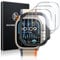 LK 4 Pack Screen Protector for Apple Watch Ultra/Ultra 2 49mm, High Definition, 9H Hardness, Bubble Free, Anti-Scratch, Tempered Glass Screen Protector for iWatch Ultra 49mm, Easy Installation