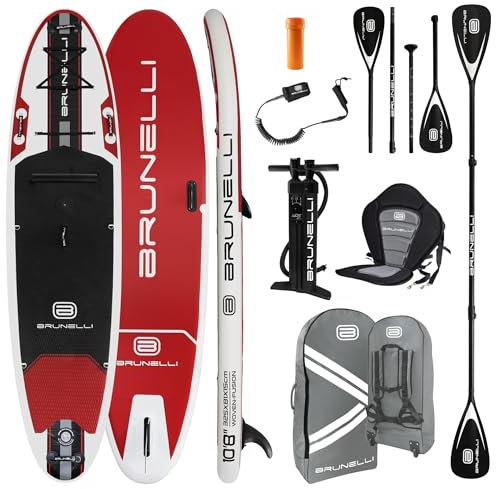 BRUNELLI 10.8 Windsurf Woven X Fusion Double Layer iSUP Board aufblasbar Stand Up Paddle Surfboard 325cm Set