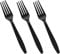 Black Plastic Fork Strong Heavy Duty Black Plastic Forks, Reusable and Washable Forks Perfect for Picnics, Parties, Tableware and Dinnerware- Pack of 150