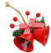 Weihnachtsglocken-Dekoration, Weihnachtsdekoration, Weihnachtsbaum Glocke Mit Umhängeband, Farbenfroher Weihnachtsglocken-Anhänger, Metallhorn Glocke, Zum Aufhängen an Türen, Fenstern, Kaminen