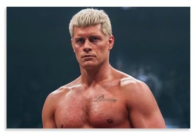 Poster mit professionellem Wrestler Cody Rhodes, Kunstdruck, Poster, Wandkunst, Gemälde, Leinwanddekoration, Heimposter, 50 x 75 cm
