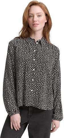 Tom Tailor Denim Damen 1047614 Hemdbluse mit Muster