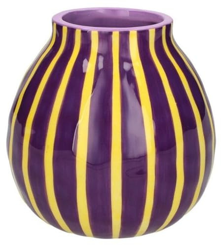 Gift Company Artisan, Vase, H13,7cm, violett/gelb