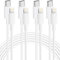 USB C to Lightning Cable 2M, 4Pack [Apple MFi Certified] USB C iPhone Fast Charger Cable PD Fast Charging Type C to Lightning Cable for iPhone 14 13 12 11 Pro Max XS XR X 8 7 6 Plus 5 5s SE, iPad