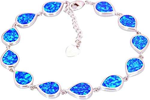 Unisex Fashion Water Drop Opal Bracelet Hand Chain Party Jewelry Accessory Gift, Charm Bracelet Bangle Friendship Best Gifts Nice Design