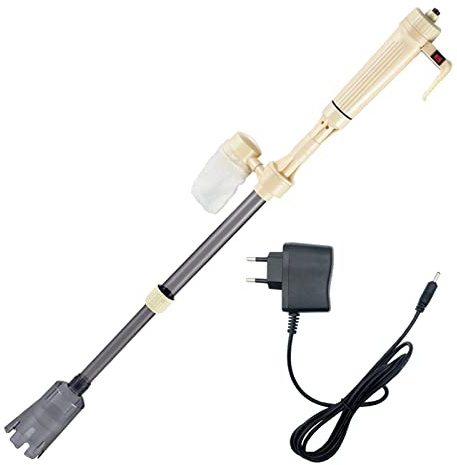 Jiuvaso Aquarium électrique 3 en 1 Aspirateur Laveur de Sable Changeur d'eau
