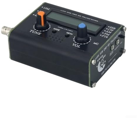 5 W QRP- HF-Transceiver, alle Modi, SSB, CW, AM-FM-Radio für 15 m, 20 m, 40 m Bänder, mit BNC-Antennenanschluss, Open-Source-Firmware, Aluminiumgehäuse