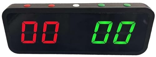 Elektronische Anzeigetafel, digitale Anzeigetafel mit magnetischer Aufladung, 50-Stunden-Akku-Punktezähler für Basketball, Cornhole, Tennis, Volleyballspiele, tragbarer zweifarbiger LED-Spielzähler