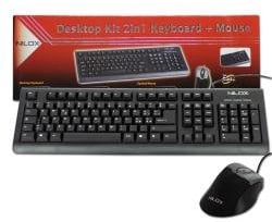 Nilox Kit Tastiera + Mouse Usb+Ps2