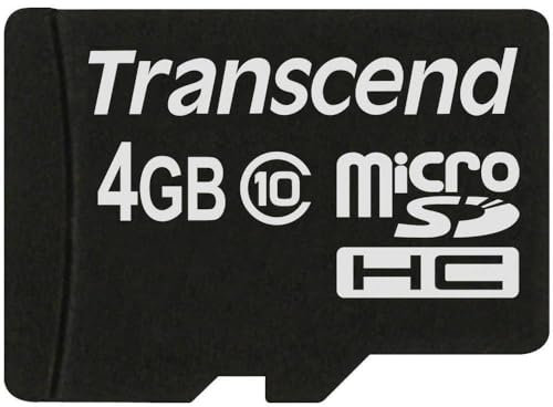Transcend Carte Mémoire microSDXC 4 Go Classe 10 (Premium) TS4GUSDC10