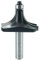 ENT 14386 Fraise à arrondir Carbure, Queue (S) 12 mm, Diamètre (D) 57,1 mm, NL 28,6 mm, R 22,2 mm, SL 45 mm, avec roulement