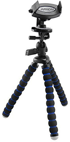 Arkon Support trépied pour iPhone 5S 6 6S 6 Plus 7 et Galaxy Note 5 S6 S5 Noir