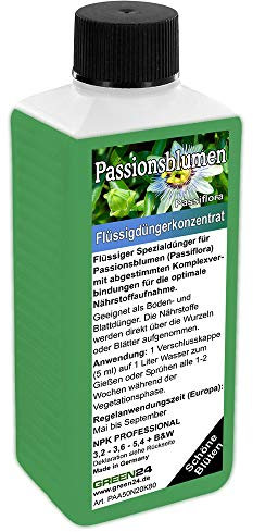 Passionsblumen Flüssig Dünger Passiflora NPK düngen, Premium Dünger aus der Profi Linie