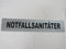 NOTFALLSANITÄTER 3M Reflex- Rückenschild 38x8cm matt silber Reflexschild