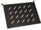 LINK LKRIP350N - ripiano per armadio rack in acciaio con capacità di carico 30 kg e verniciatura nero RAL9005 a polvere dimensioni 48,5x35x5 cm compatibile con armadi 19 pollici, universale 1U