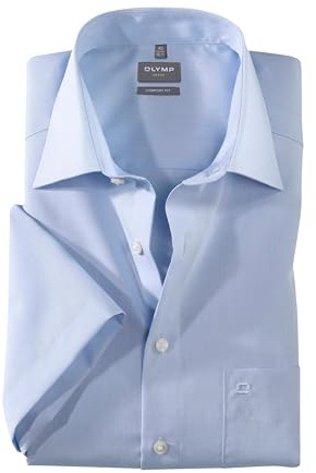 OLYMP Herren Businesshemd Regulär 513112 | Hemd, keine Manschette, Comfort Fit, 100%Baumwolle