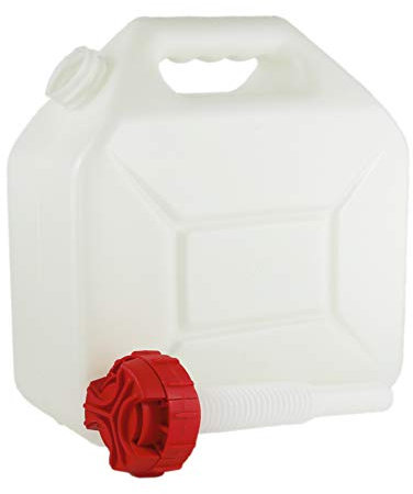 C.A.O. - Jerricans alimentaire 5 litres en Polyéthylène alimentaire - Longueur 25,5 cm - Largeur 11 cm - Hauteur 26,5 cm