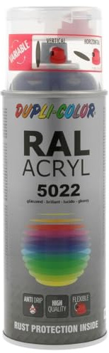 Dupli-Color 710230 Acryl-Spray, 400 ml, RAL 5022 Nachtblau Glanz