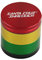 Santa Cruz Shredder 6143494 4pc Medium Herb Grinder, Aluminum, Rasta, Red, Gold, Green, Black