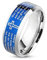 Tapsi´s Coolbodyart® Statement Finger Ring Edelstahl Blau Vater Unser Amen 8mm Breit 60(19)