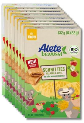 Alete Bio Schnitties Vollkorn Und Apfel 8 x 132 g