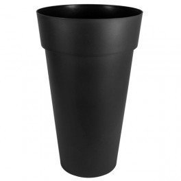 Vase haut rond Toscane XXL Anthracite - 40x80cm 90L - EDA Plastiques