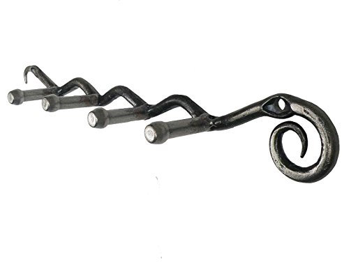 1 Garderoben-Hakenleiste 220x30mm Schmiedeeisen Retro Handtuchhaken Wandhaken