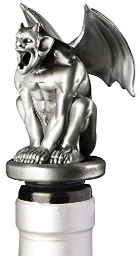 Chris's Stuff Stainless Steel Gargoyle Wine Aerator Pourer - Deluxe Decanter Spout for Robust Red and White Wine - Pour Amore Bottle Pourer/Stopper & Air Diffuser by